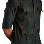 Dark Green Hunting Style Cotton Printed Shirt | Premium Men's Sportswear | Classic Outdoor Design | Comfortable Cotton Fabric | Size 36-44